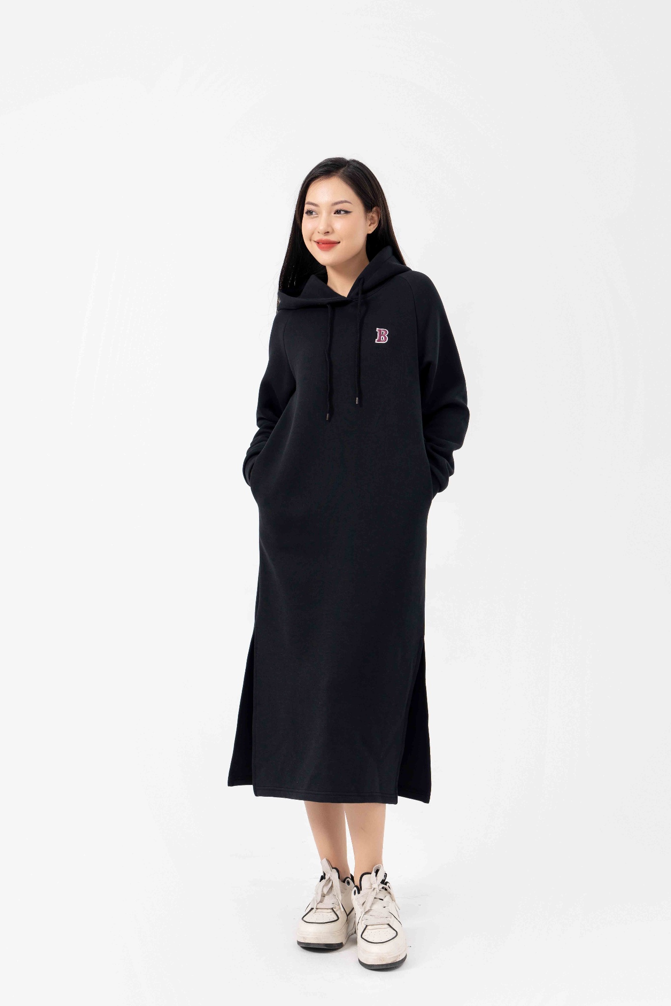 Váy nỉ nữ hoodie dáng suông 23D-37 By and By