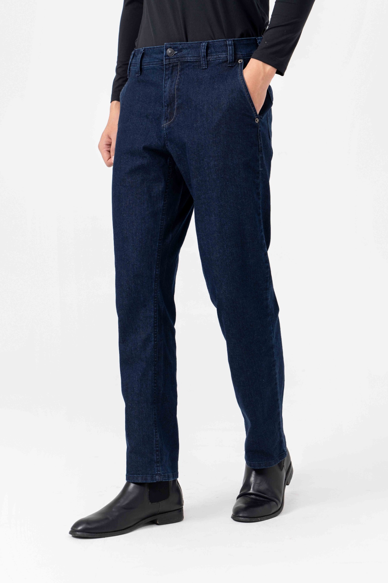 Quần Jeans nam ống đứng 23AC11 Anyman