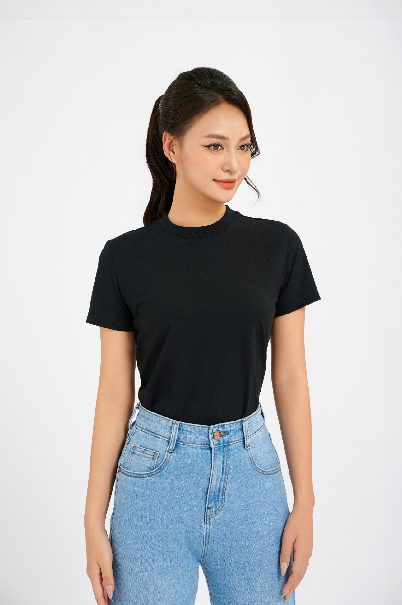 Quần Jeans nữ Baggy 24V11, By and By