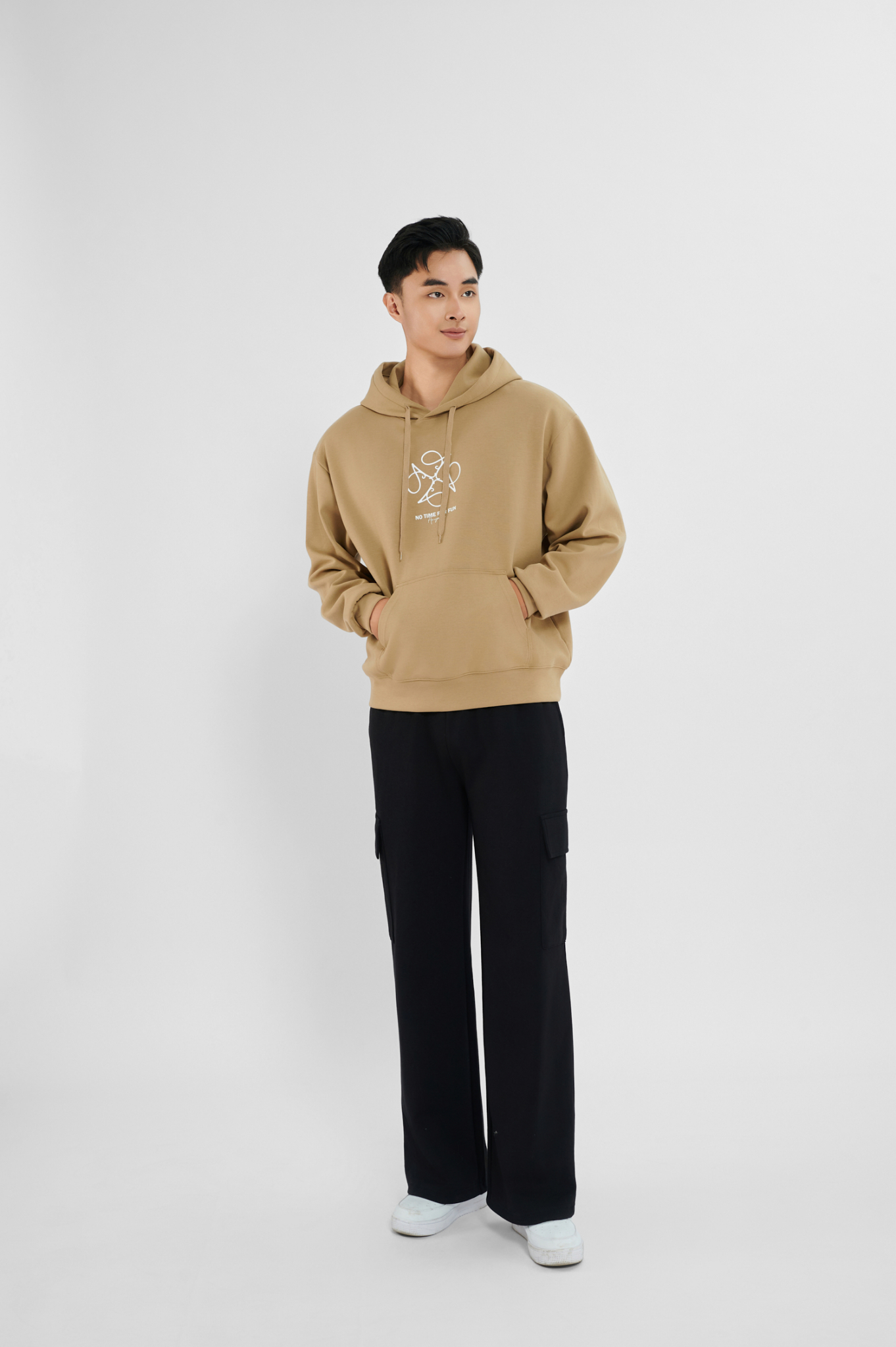 Áo nỉ hoodie nam in họa tiết Anyman 24D-51, Anyman