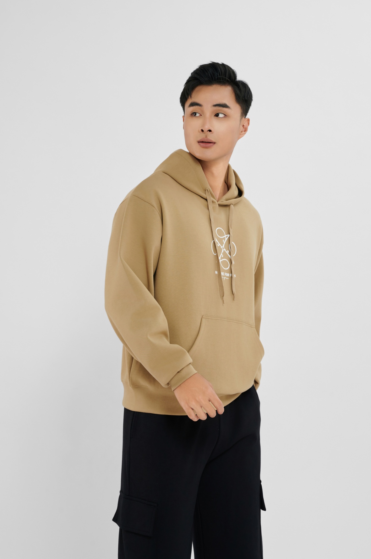 Áo nỉ hoodie nam in họa tiết Anyman 24D-51, Anyman