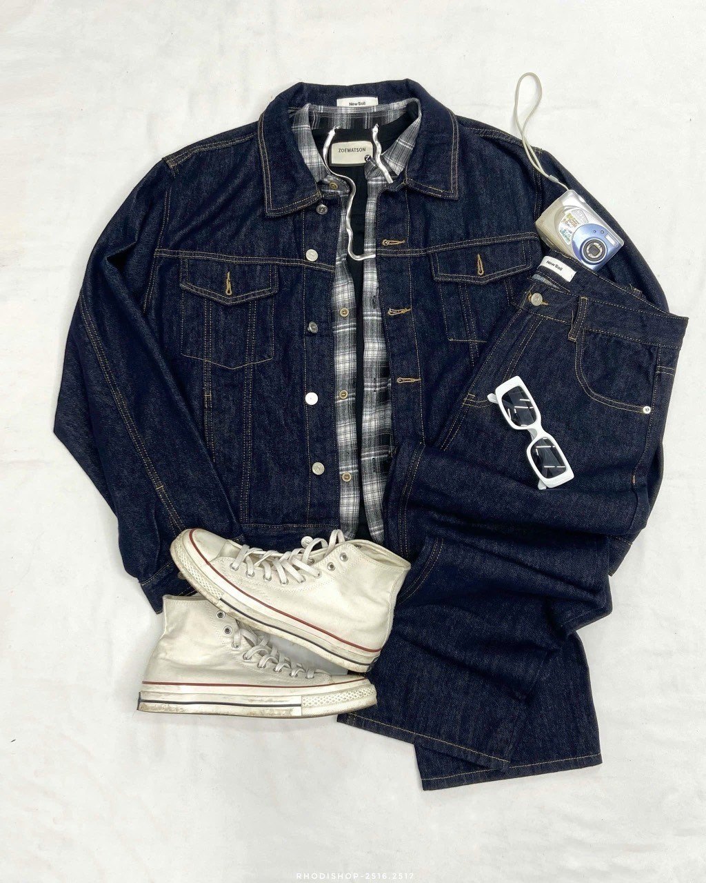 Khoác denim bộ T2516.A