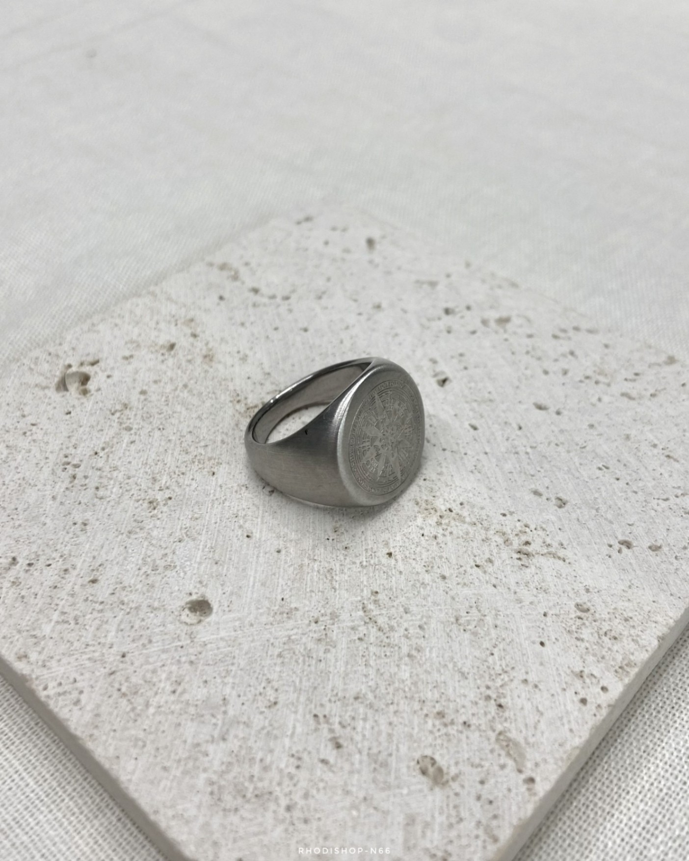 Nhẫn bạc 925 N66 bản đồ