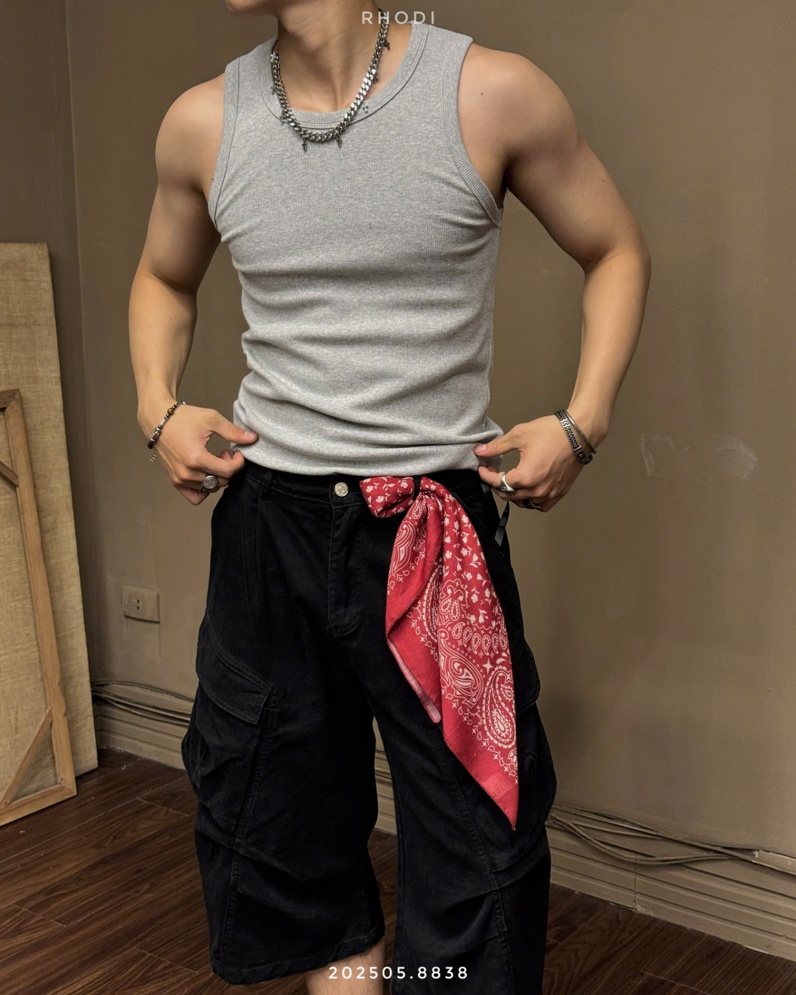 Tanktop dáng ôm 202505 ZC - ĐEN - L