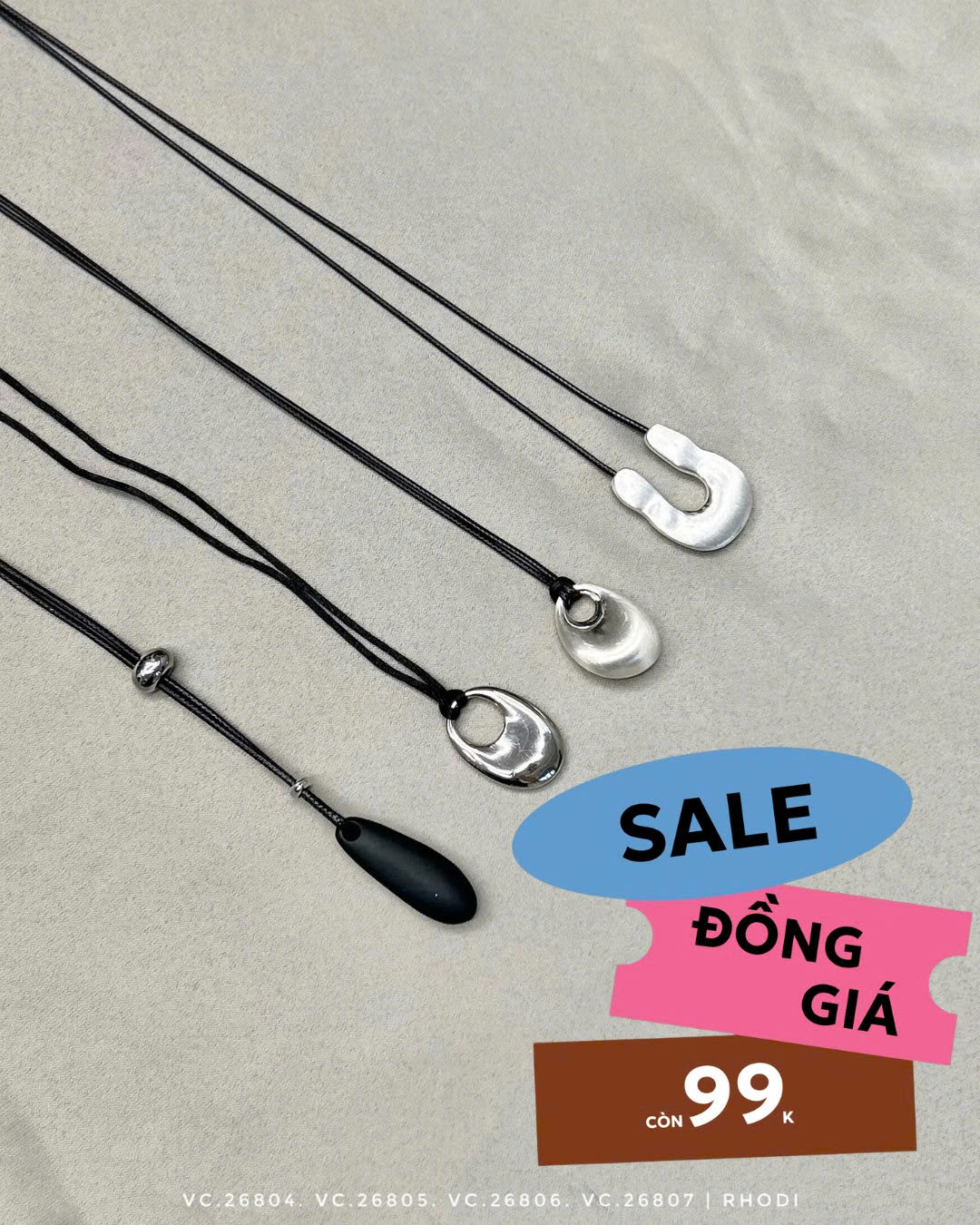 Vòng cổ giọt.nc.đen VC.26806 TK1