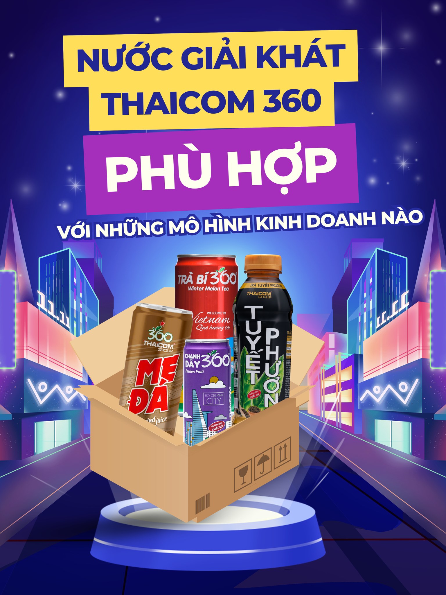 NƯỚC GIẢI KHÁT THAICOM 360 – GIẢI PHÁP PHÙ HỢP CHO MỌI MÔ HÌNH KINH DOANH