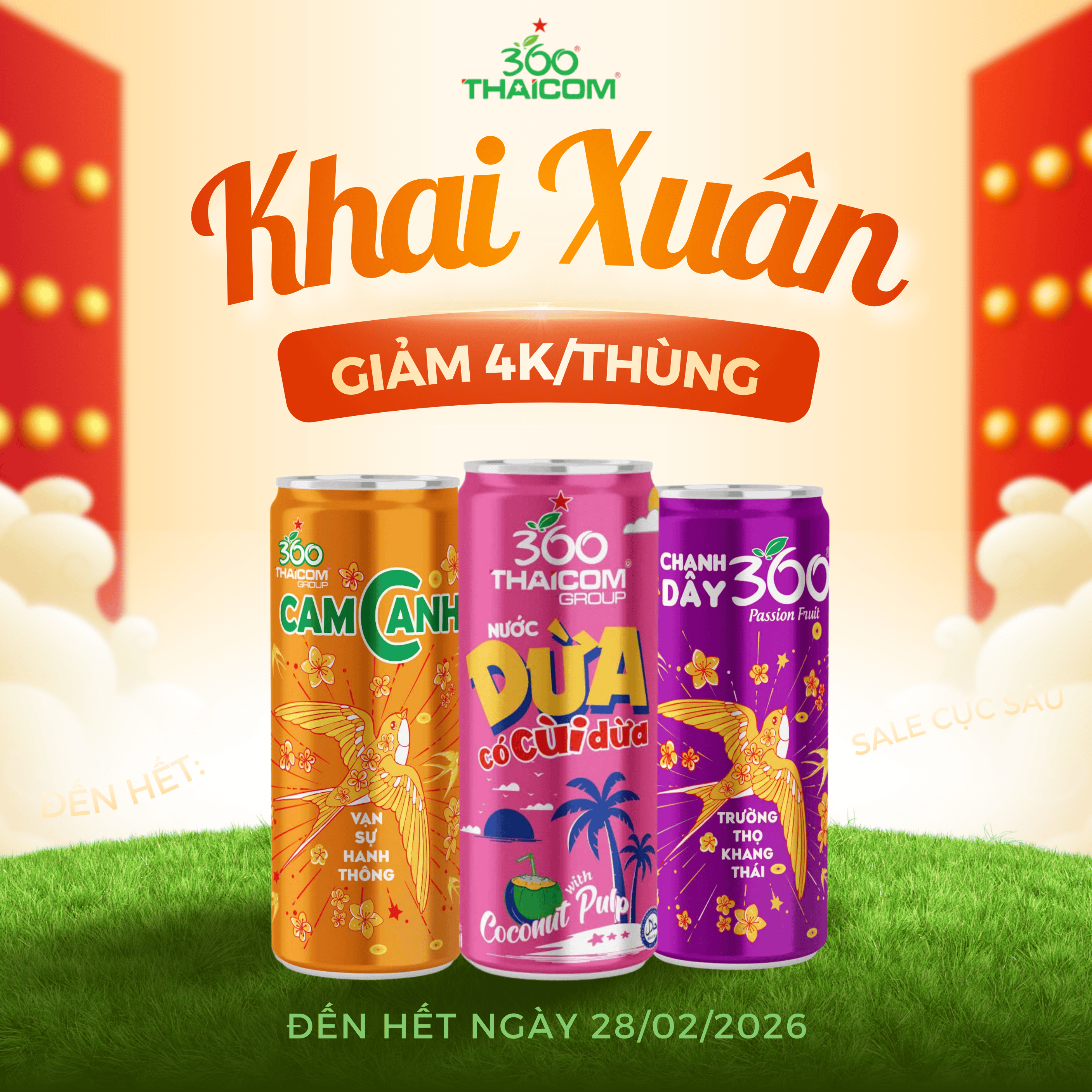 Tưng Bừng Khai Xuân – Thaicom 360 Lì Xì 4K/Thùng