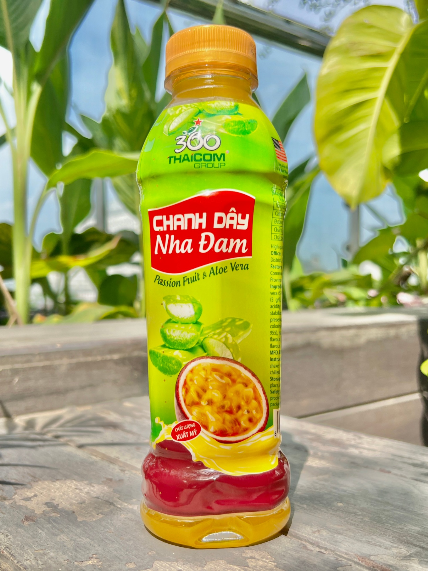 Nước chanh dây nha đam 500ml (Passion Fruit Juice with Aloe Vera)