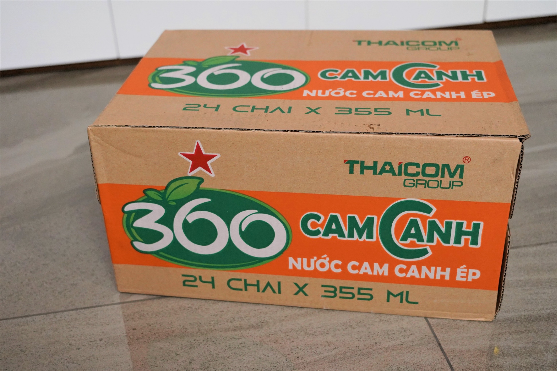 Thùng nước cam canh (500ml)