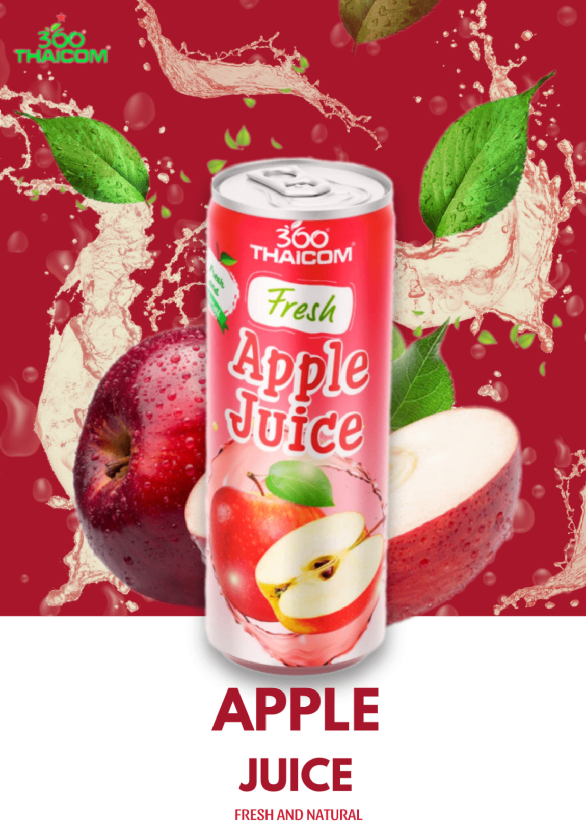 Nước ép táo 320ml (Apple Juice 320ml Can)