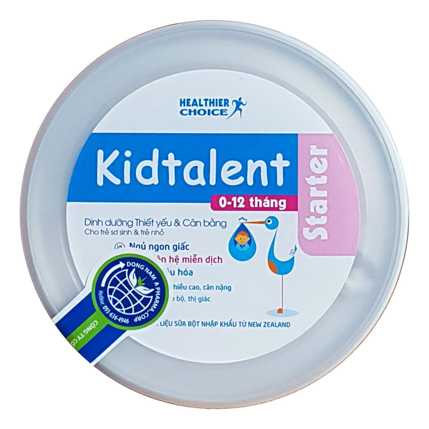 Sữa Kidtalent Starter 900g | Dinh Dưỡng Cho Trẻ 0-12 Tháng Tuổi, Tăng Trưởng Tốt, Thông Minh, Khỏe Mạnh | Mua Kidtalent Chính Hãng, Giá Rẻ Nhất Tại Babivina