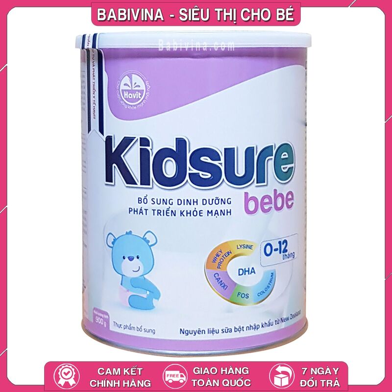 Sữa Bột Kidsure BEBE 900g( Dành Cho Trẻ Từ 0-12 Tháng Tuổi)