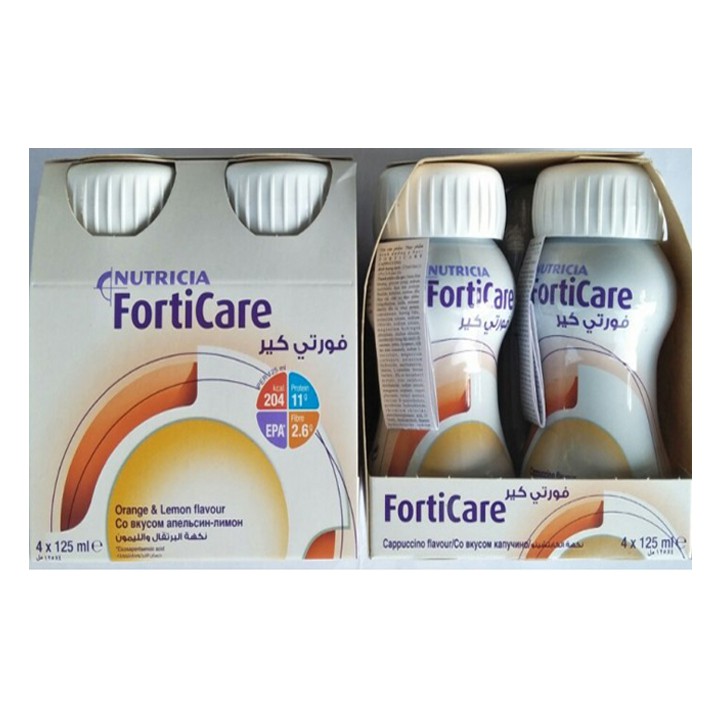 Sữa Nước Forticare 125ml Thùng 24 Chai, Hương Capuchino, Cao Năng Lượng Dành Cho Bệnh Nhân Ung Thư, Người Ốm, Bệnh (Tiết Kiệm 95000 So Với Mua Lẻ Lốc 4 Chai) Cappuccino