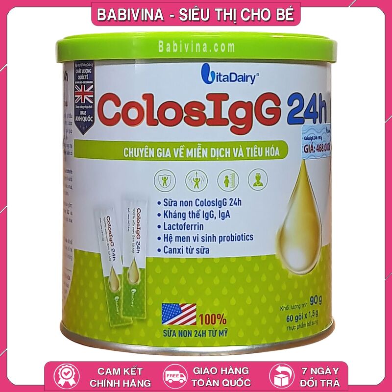 Sữa Non ColosIgG 24h 90G (60 gói x 1.5g)