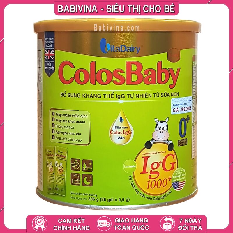 Sữa Non Colosbaby IgG Dạng Gói 0+ 336G Trẻ 0-12 Tháng Tuổi