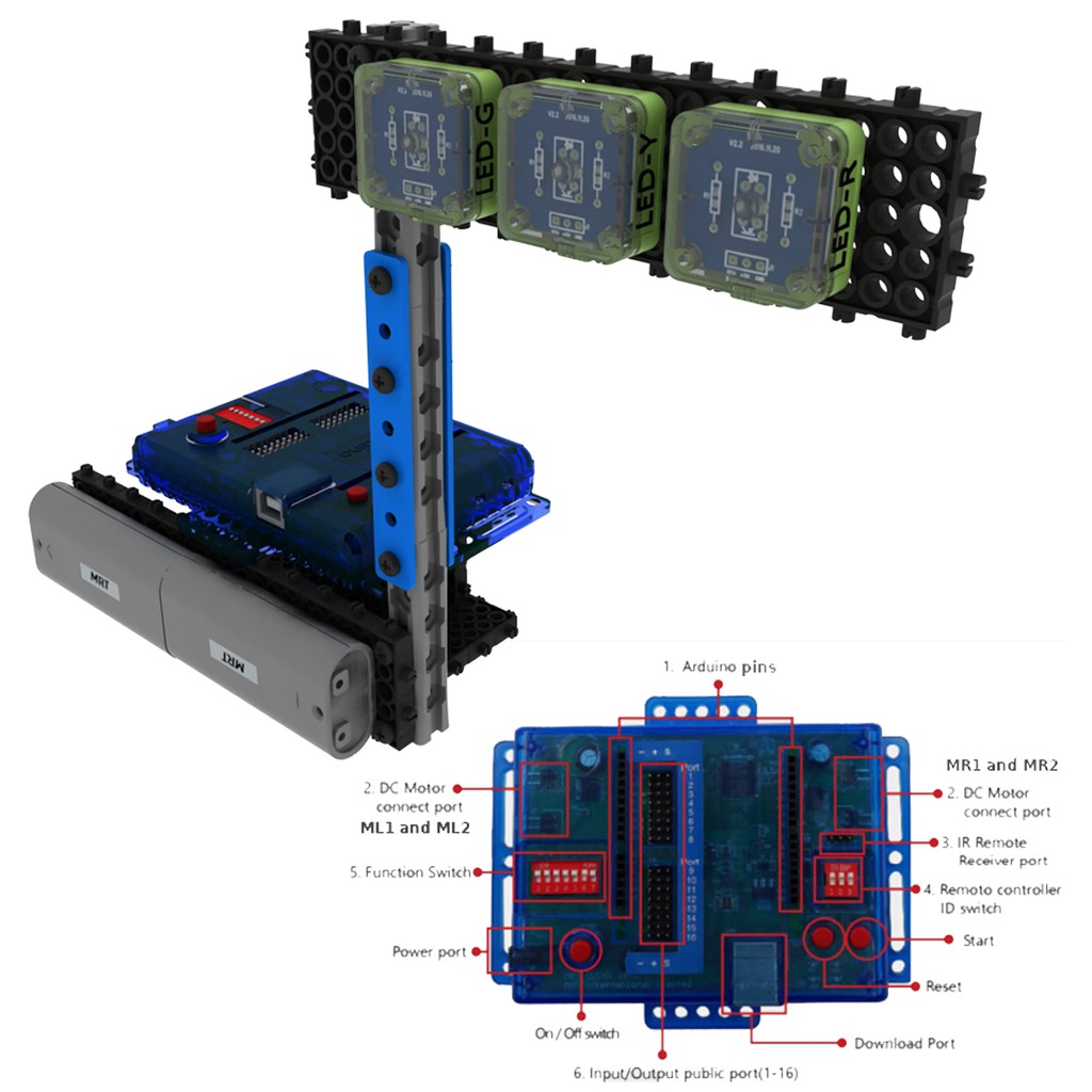 Bộ Lắp Ghép Robot Huna MRT Duino