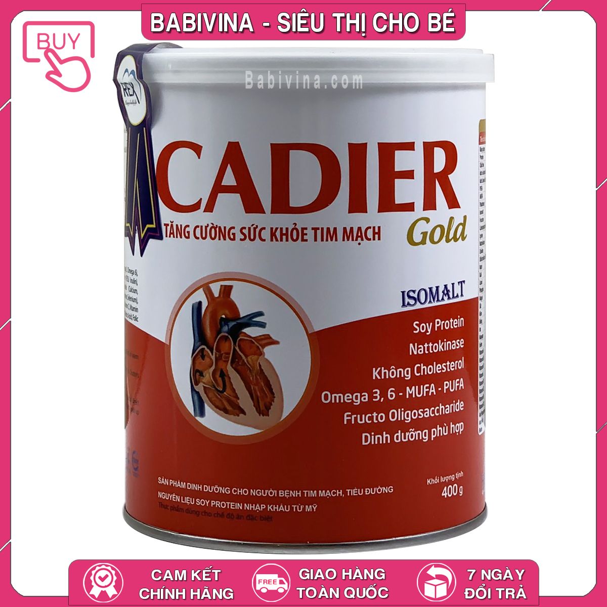 Sữa Cadier Gold 400g, Dinh Dưỡng Cho Bệnh Nhân Tim Mạch, Tiểu Đường | Mua Sữa Cadier Chính Hãng, Giá Tốt Nhất Tại Babivina