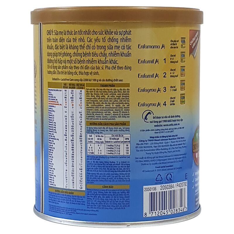 Sữa Enfamil Lactofree Care 400g, Trẻ 0-12 Tháng Tuổi, Bất Dung Nạp Lactose, Tiêu Chảy. Mua Enfa Lactosefree Chính Hãng, Giá Rẻ Nhất Tại Babivina