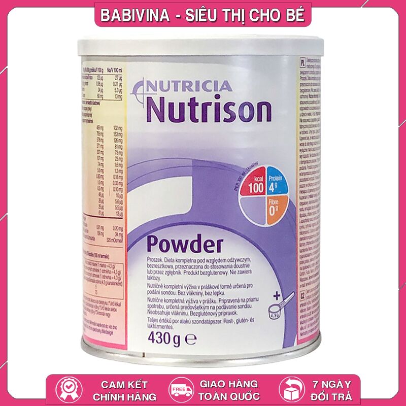 Sữa Nutrison Powder 430G Cho Người Ăn uống Kém, Cần Phục Hồi Nhanh, Tiêu Hóa Kém