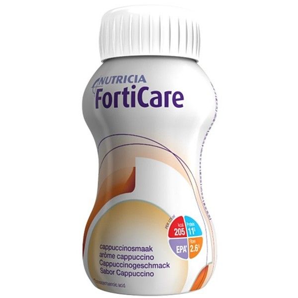 Sữa Nước FortiCare 125ml Lốc 4 Chai, Hương Capuchino Cao Năng Lượng Dành Cho Bệnh Nhân Ung Thư, Người Ốm Bệnh, Phẫu Thuật Cappuccino