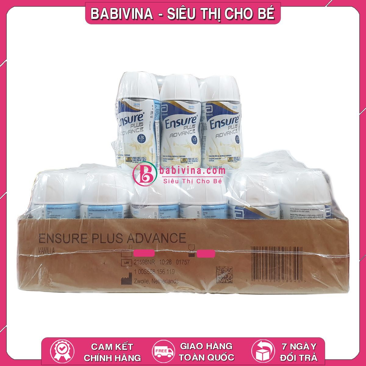 Sữa Nước Ensure Plus Advance 1.5 Kcal Lốc 6 Chai 220 ml | Dinh Dưỡng Cho Bệnh Nhân Nặng, Phẫu Thuật | Abbott Việt Nam