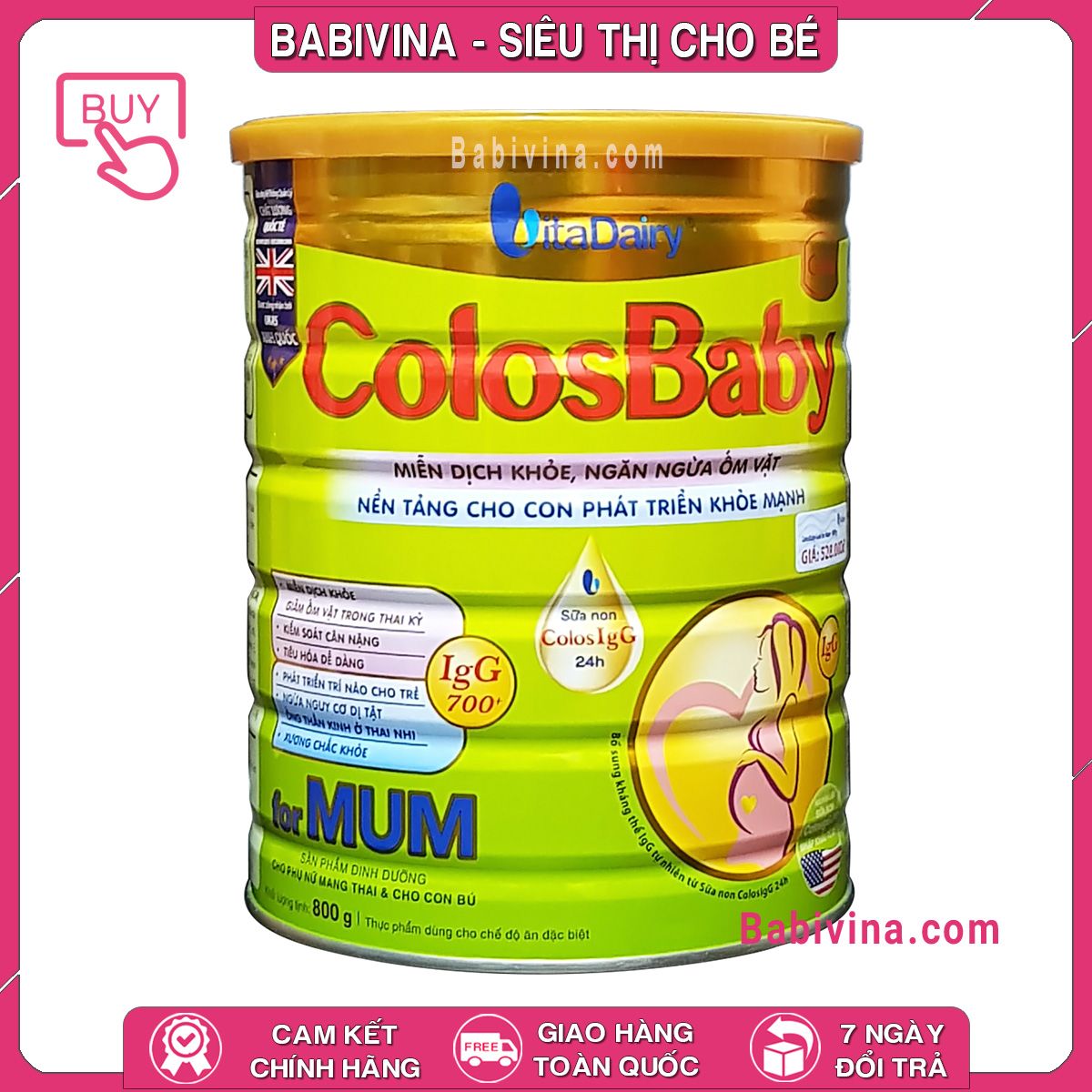 Sữa Colosbaby For Mum 800G | Dinh Dưỡng Dành Cho Mẹ Bầu