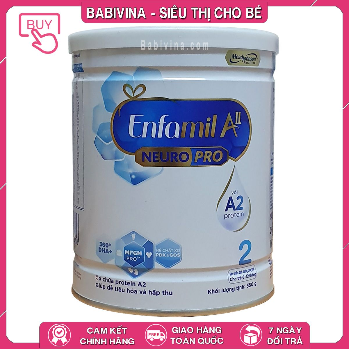 Sữa Enfamil A2 Neuropro 2 350g | Dinh Dưỡng Cho Trẻ 6-12 Tháng Tuổi, Đạm A2 Cao Cấp | Mua Sữa Enfamil A2 Chính Hãng Enfa, Giá Rẻ Nhất Tại Babivina