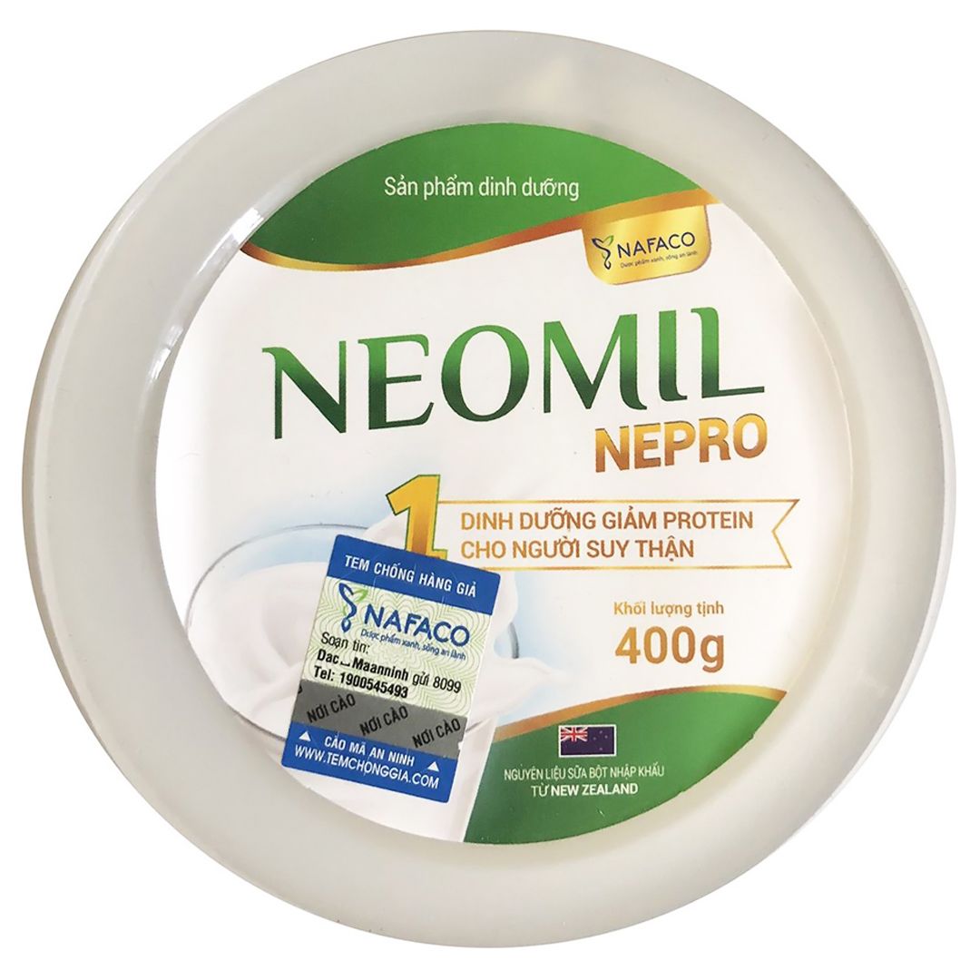 Sữa Neomil Nepro 1 400g Dinh Dưỡng Cho Bệnh Nhân Suy Thận, Chưa Chạy Thận | Mua Neomil Nepro Chính Hãng Nafaco, Giá Tốt Nhất Tại Babivina