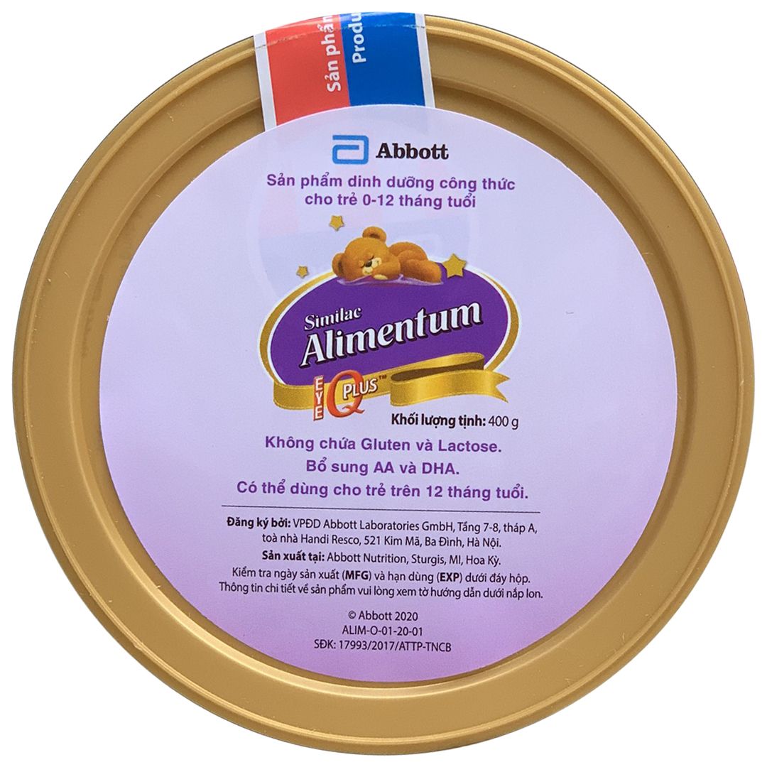 Sữa Similac Alimentum 400g | Trẻ 0-12 Tháng, Dị Ứng Đạm Sữa Bò, Dị Ứng Sữa Công Thức | Mua Alimentum Chính Hãng Abbott, Giá Rẻ Nhất Tại Babivina