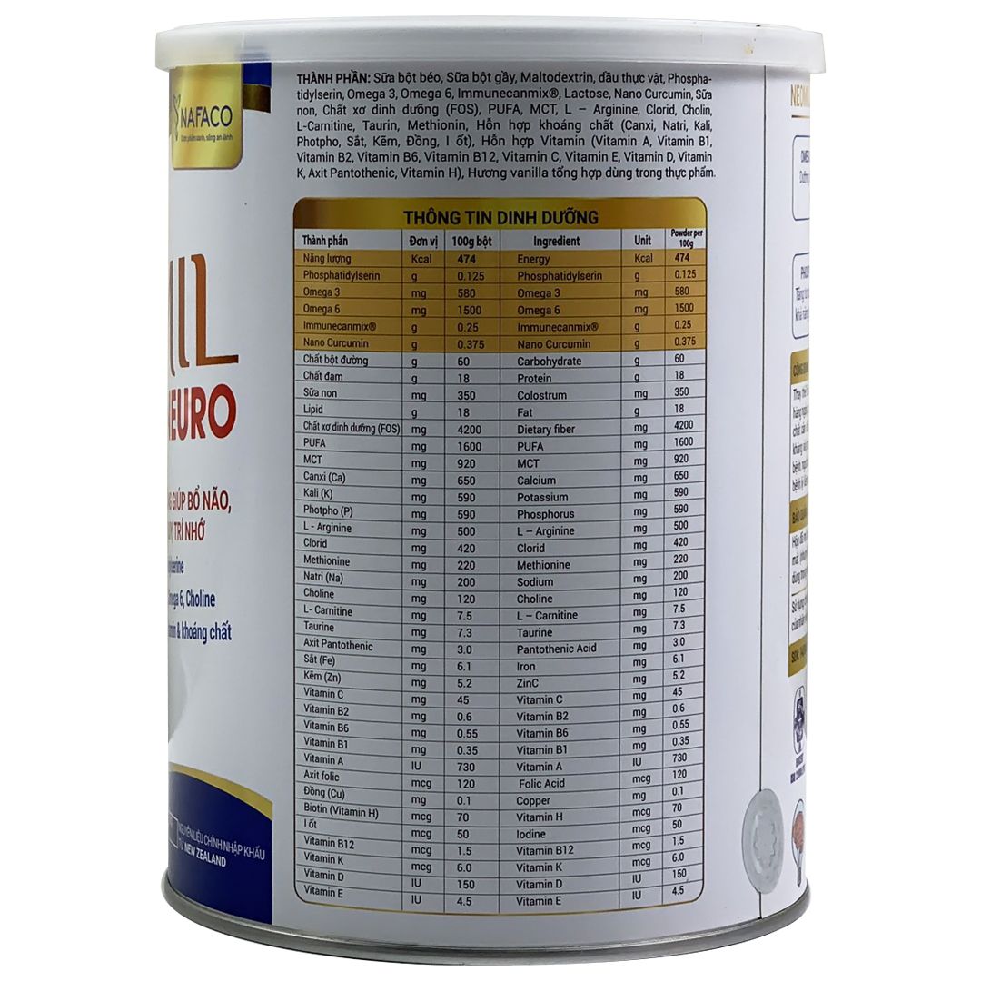 Sữa Neomil Neuro 400g | Dinh Dưỡng Giúp Bổ Não, Tăng Tư Duy, Cường Trí Nhớ, Tăng Miễn Dịch, Ngủ Giấc Sâu | Mua Neomil Neuro Chính Hãng, Giá Tốt Nhất Tại Babivina