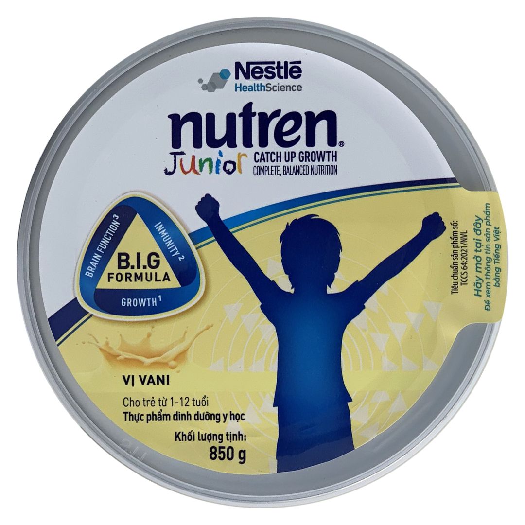 Sữa Nutren Junior 850g | Dinh Dưỡng Cho Trẻ Từ 1-12 Tuổi, Biếng Ăn, Suy Dinh Dưỡng, Thấp Còi, Tiêu Hóa Kém, Tăng Cân Vượt Trội | Mua Nutren Junior Chính Hãng Nestle, Giá Rẻ Nhất Tại Babivina