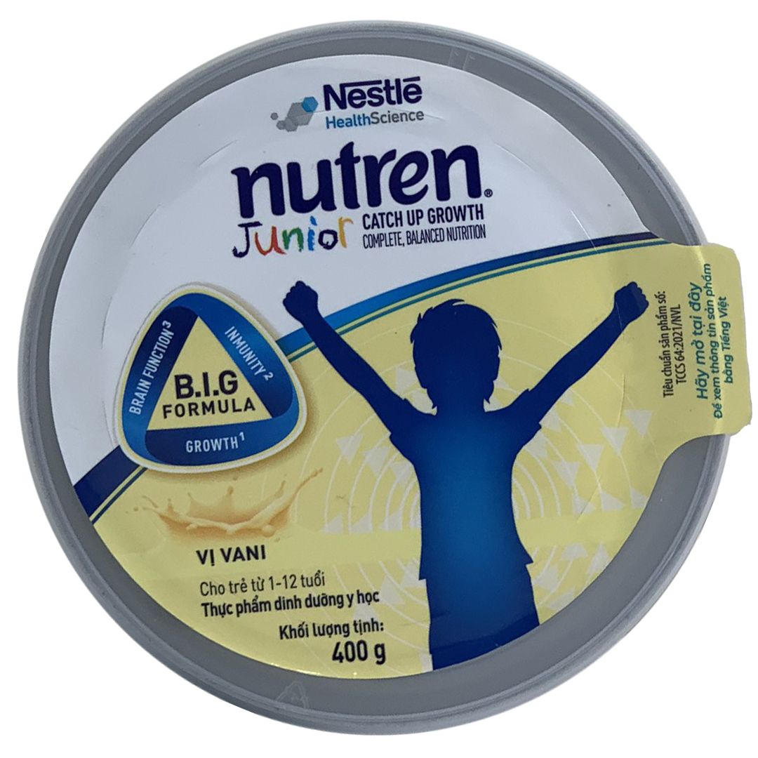 Sữa Nutren Junior 400g | Dinh Dưỡng Cho Trẻ Từ 1-10 Tuổi, Biếng Ăn, Suy Dinh Dưỡng, Thấp Còi, Tiêu Hóa Kém, Tăng Cân Vượt Trội | Mua Nutren Junior Chính Hãng Nestle, Giá Rẻ Nhất Tại Babivina