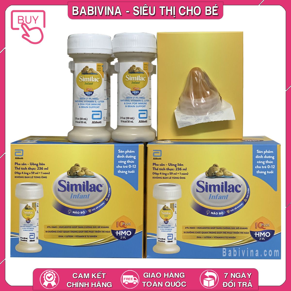 Sữa Similac 19 Kcal | Dinh Dưỡng Cho Trẻ Sơ Sinh, Nhẹ Cân 0-12 Tháng, Dạng Nước Pha Sẵn | Mua Similac Nước 19k Chính Hãng Abbott, Giá Rẻ Nhất Tại Babivina