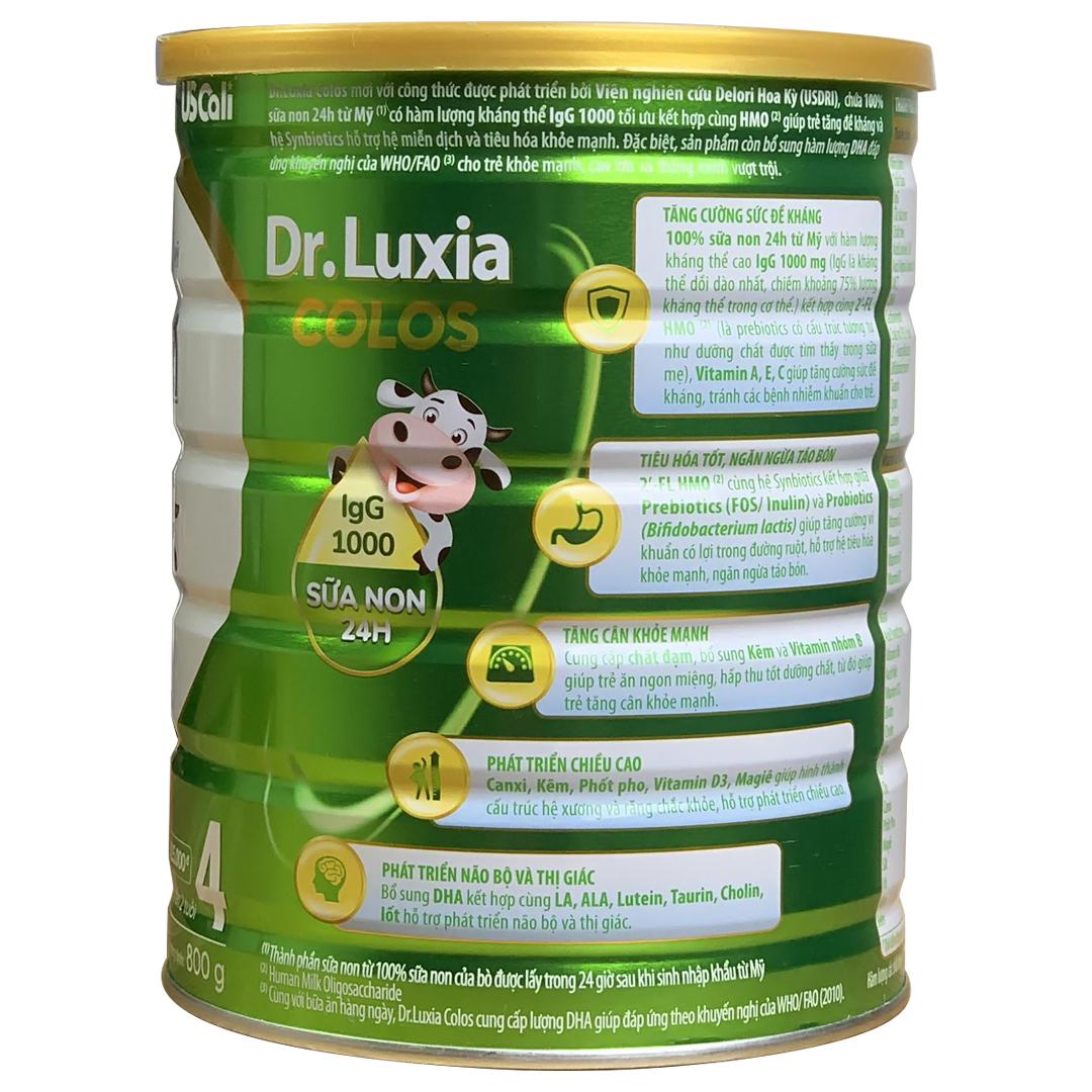 Sữa DR LUXIA COLOSTRUM 2+ 800g | Trẻ Từ 2 Tuổi Phát Triển Toàn Diện, Nâng Cao Hệ Miễn Dịch Với Nguồn Sữa Non Từ Mỹ | Hãng Dr Luxia Nutifood