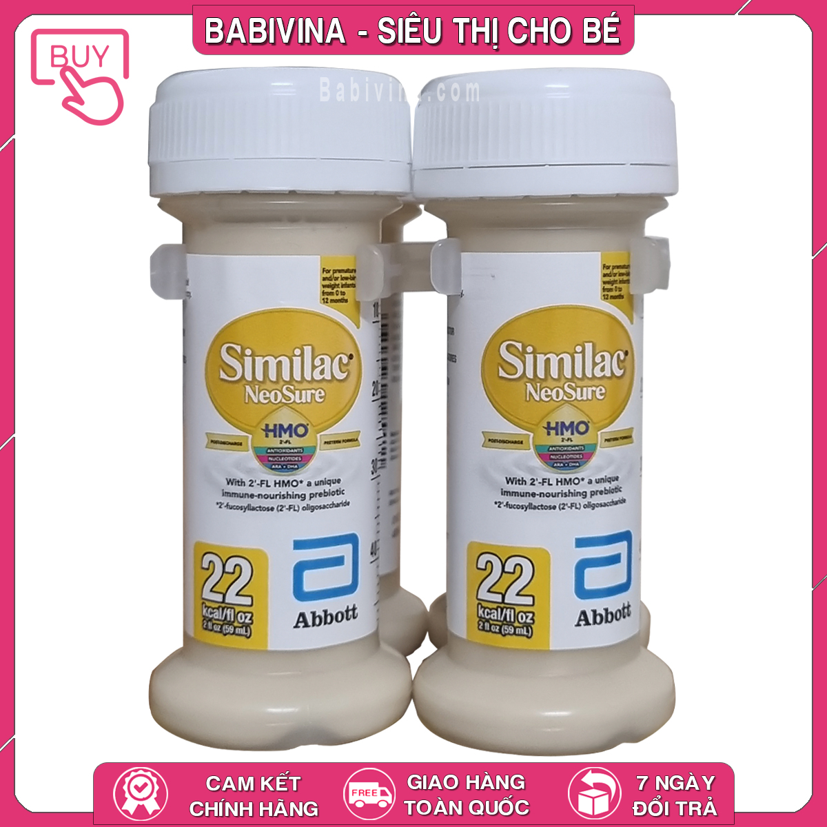 Sữa Similac Neosure 22 Kcal | Trẻ 0-12 Tháng Tuổi, Sinh Non Nhẹ Cân | Mua Similac Neosure Dạng Nước, Chính Hãng Abbott Giá Tốt Nhất Tại Babivina