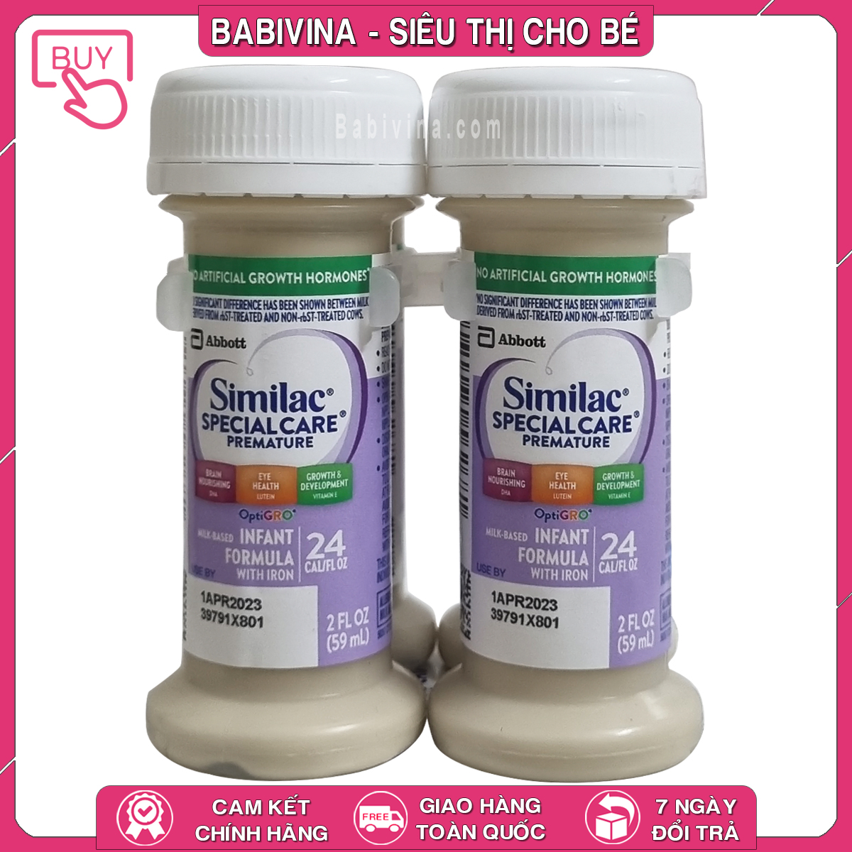 Sữa Similac Special Care 24 kcal | Dinh Dưỡng Cho Trẻ Sinh Non, Nhẹ Cân, Dạng Nước Pha Sẵn Thùng 48 Ống | Mua Similac 24k Chính Hãng Abbott, Giá Rẻ Nhất Tại Babivina