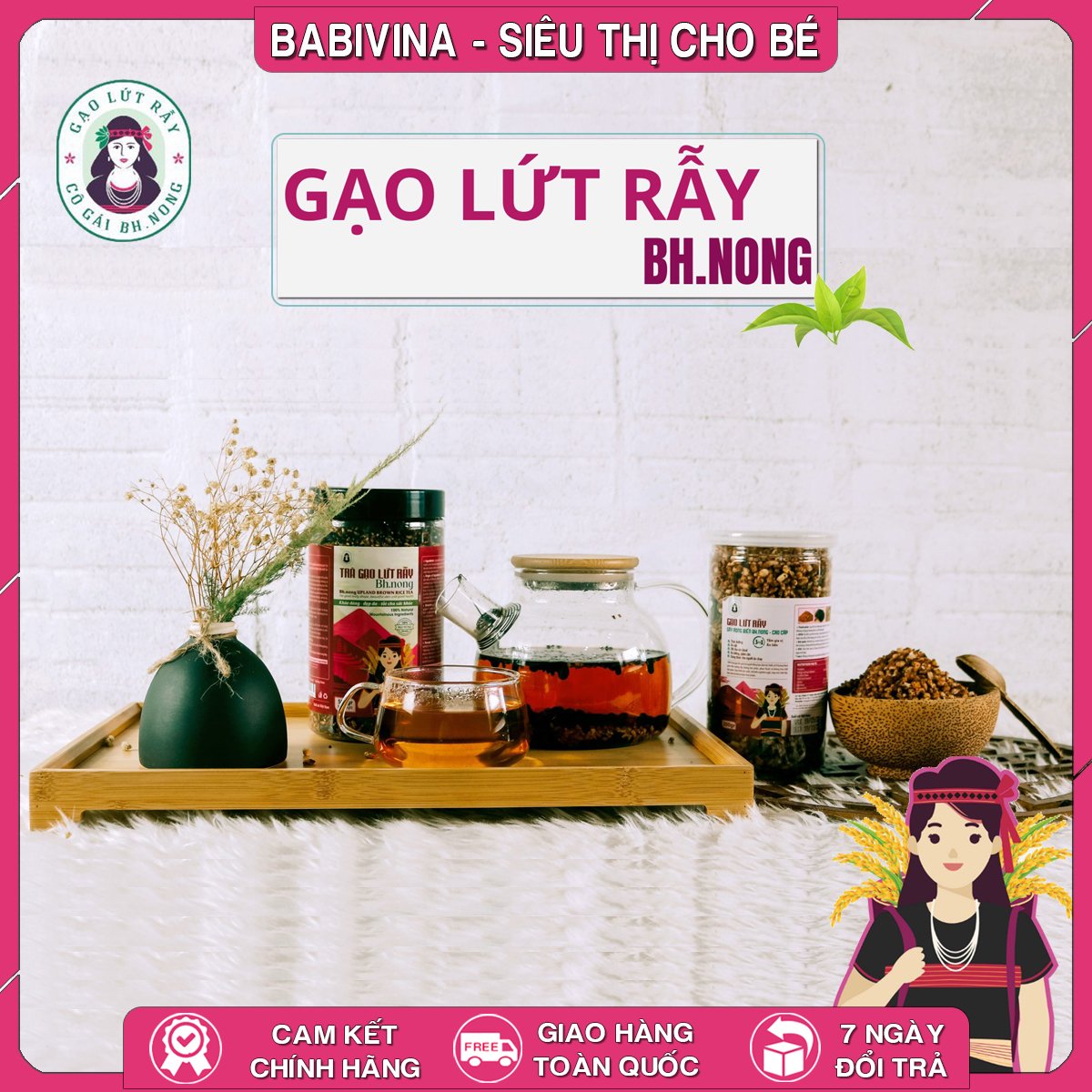 Gạo Lứt Sấy Rong Biển Bh.Nong 200g | Giàu Dưỡng Chất, Thực Dưỡng | Bhnong, Bh Nong | Tổng Kho Phân Phối Babivina