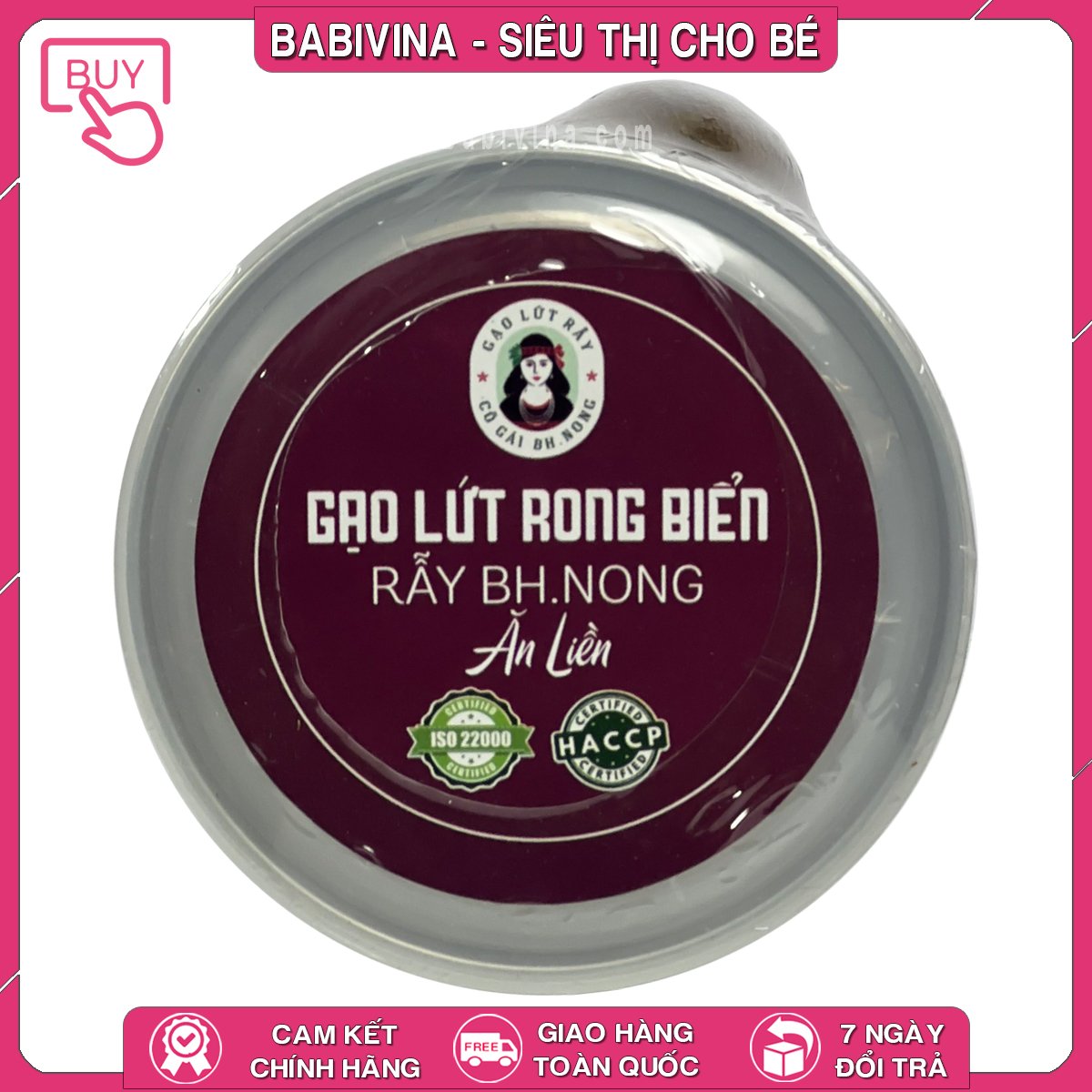 Gạo Lứt Sấy Rong Biển Bh.Nong 200g | Giàu Dưỡng Chất, Thực Dưỡng | Bhnong, Bh Nong | Tổng Kho Phân Phối Babivina