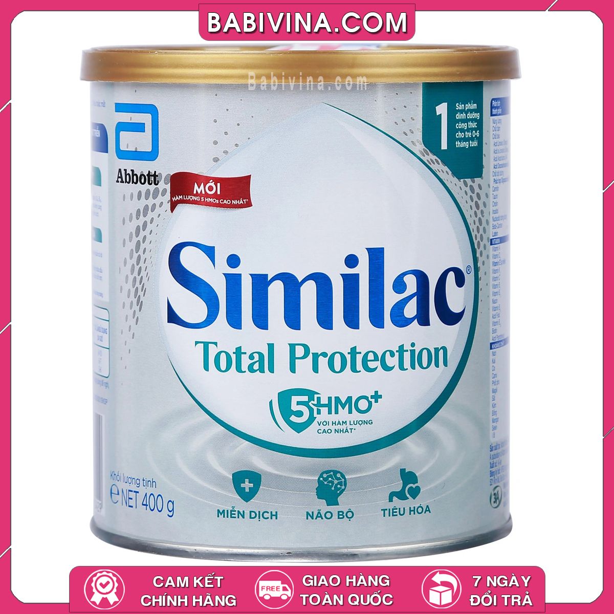 Sữa Similac Total Protection 1 400g | Dành Cho Trẻ Từ 0-6 Tháng Tuổi | Chính Hãng Abbott, Giá Rẻ Nhất Tại Babivina