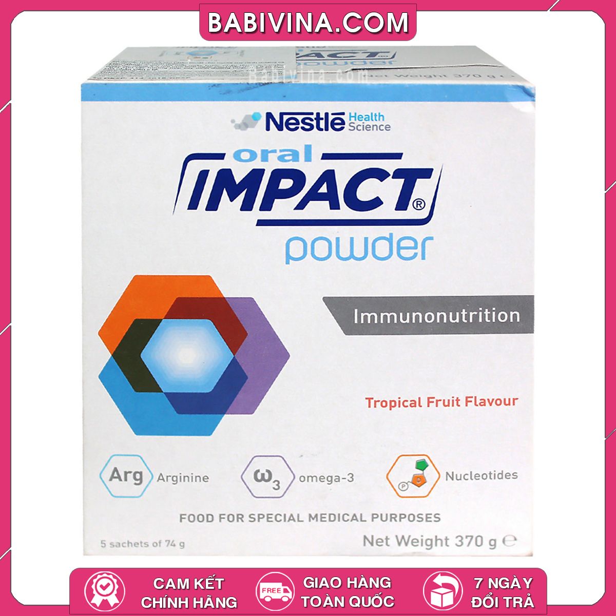 Sữa Oral Impact Powder 370g | Dinh Dưỡng Cho Bệnh Nhân Ung Thư, Phẫu Thuật | Hàng Chính Hãng Nestle Giá Tốt Nhất