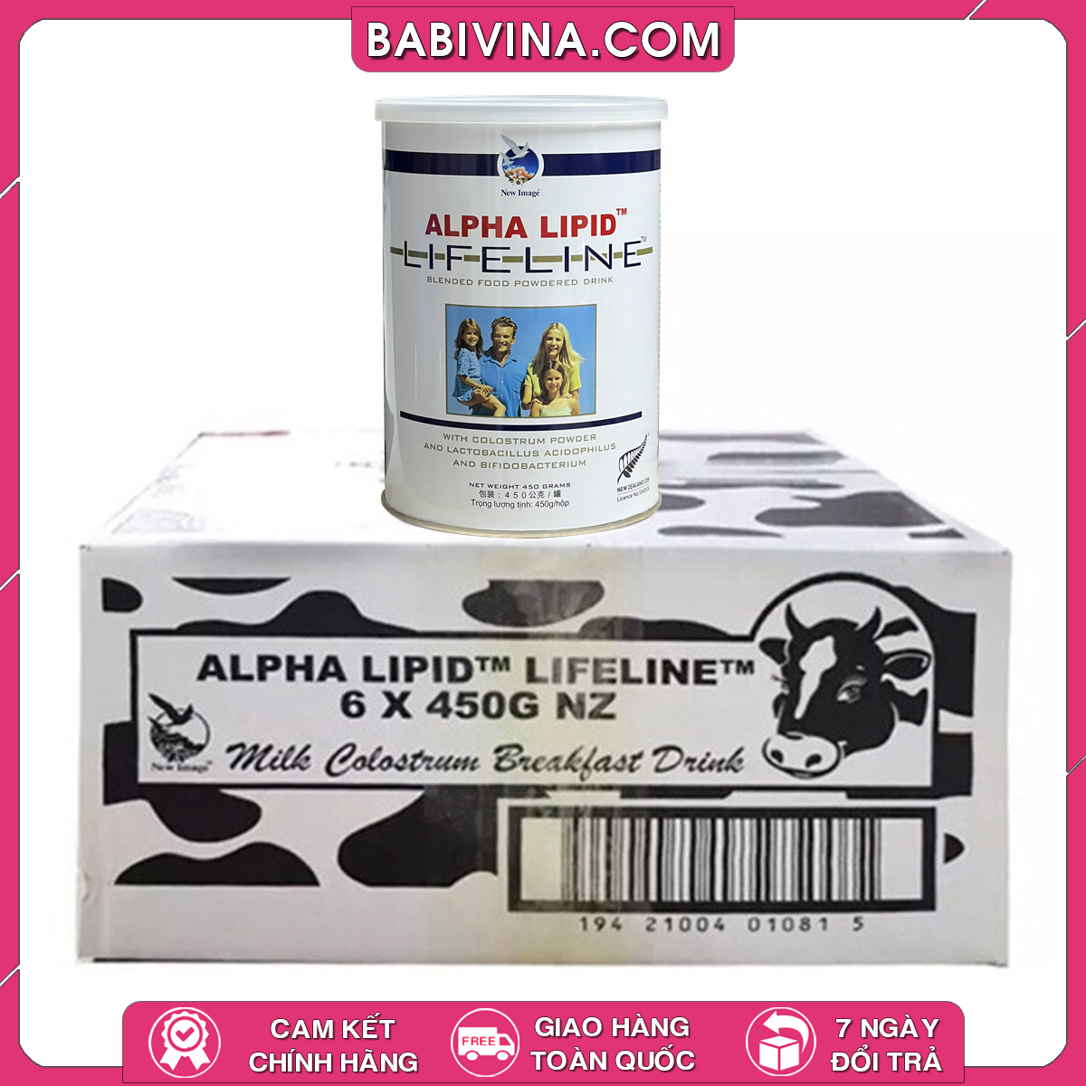 Sữa Non Alpha Lipid Lifeline 450g | Tăng Cường Sức Khỏe Toàn Diện | Hàng Chính Hãng Phân Phối Tại Việt Nam, Giá Tốt Nhất