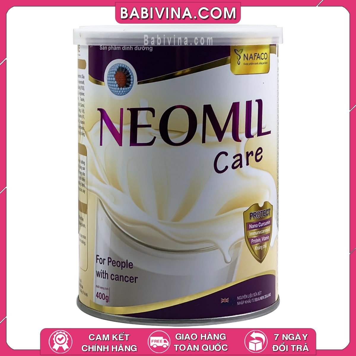 Sữa Neomil Care 400g | Dinh Dưỡng Chuyên Biệt Cho Người Ung Thư | Mua Neomil Care Chính Hãng Nafaco Giá Tốt Nhất Tại Babivina