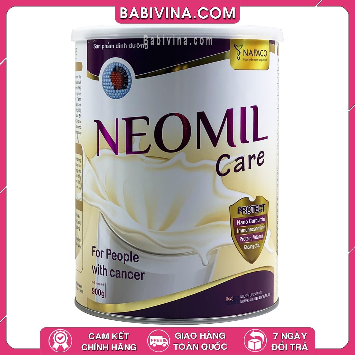 Sữa Neomil Care 900g Dinh Dưỡng Cho Người Bệnh Ung Thư | Mua Sữa Neomil Care Chính Hãng Nafaco, Giá Rẻ Nhất Tại Babivina