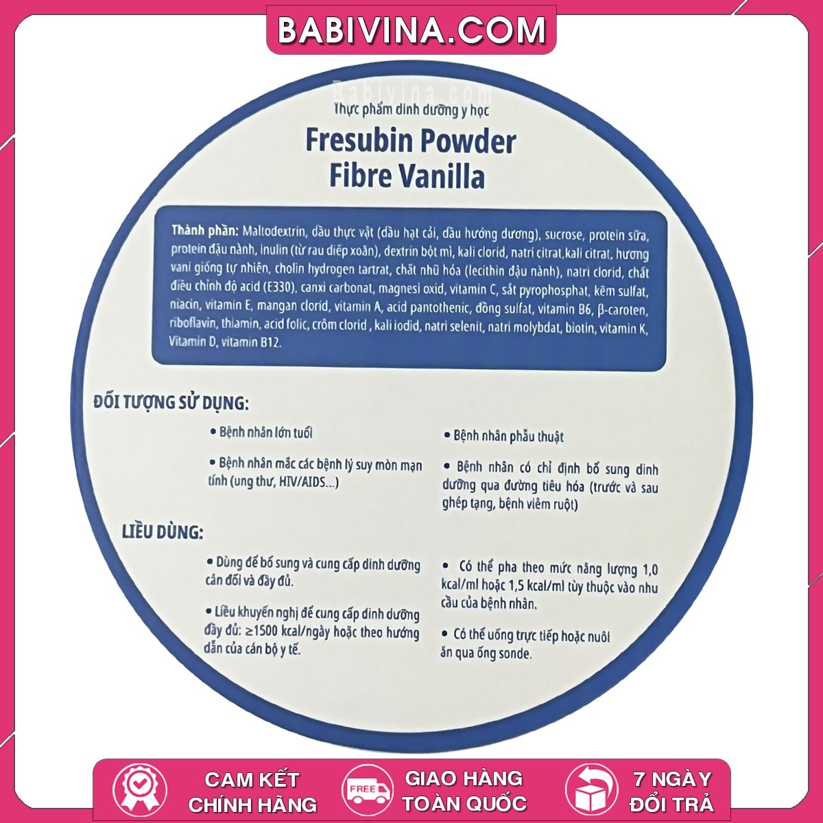 Sữa Fresubin Powder Fibre 500g | Dinh Dưỡng Cao Năng Lượng Cho Người Cao Tuổi, Ốm Bệnh, Gầy Yếu | Chuyên Gia Dinh Dưỡng Khuyên Dùng | Mua Fresubin Chính Hãng, Giá Tốt Nhất Tại Babivina