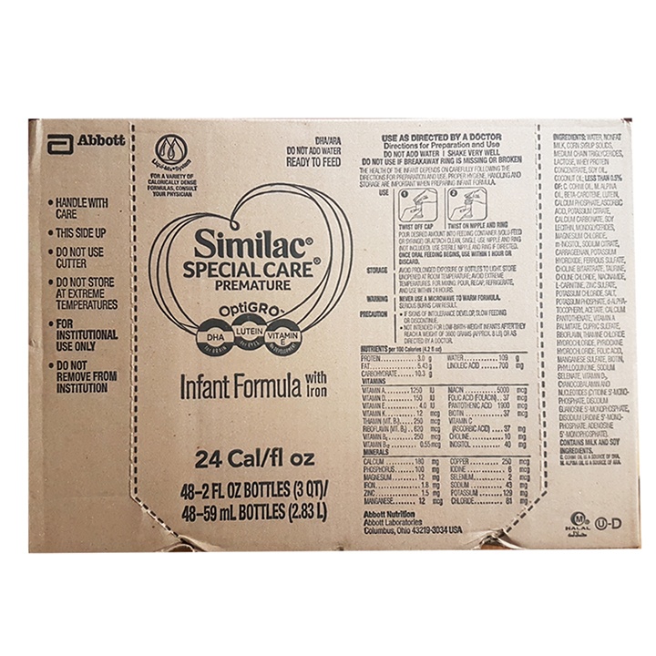 Sữa Similac Special Care 24 kcal | Dinh Dưỡng Cho Trẻ Sinh Non, Nhẹ Cân, Dạng Nước Pha Sẵn Thùng 48 Ống | Mua Similac 24k Chính Hãng Abbott, Giá Rẻ Nhất Tại Babivina