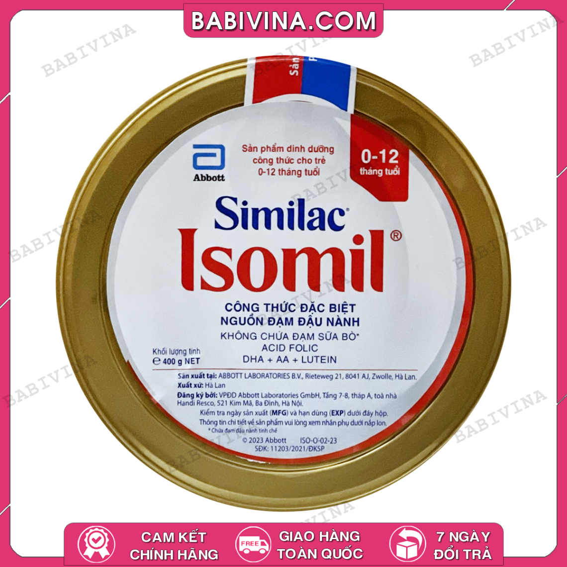 Sữa Similac Isomil 400g | Cho Trẻ 0-12 Tháng Tuổi, Đạm Đậu Nành Soy Protein | Mua Isomil Chính Hãng Abbott, Giá Rẻ Nhất Tại Babivina