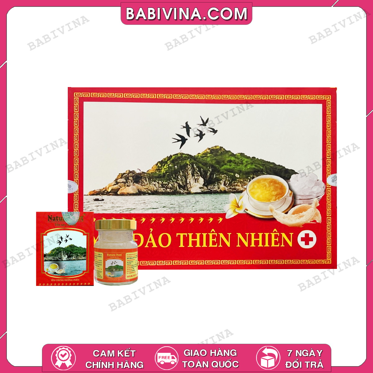 Yến Sào Cao Cấp Nature Nest - Yến Chưng Đường Phèn Hộp 6 Lọ (6 x 70ml) | Tăng Cường Sức Đề Kháng - Gìn Giữ Tuổi Thanh Xuân | Mua Hàng Chính Hãng, Giá Rẻ Nhất Tại Babivina