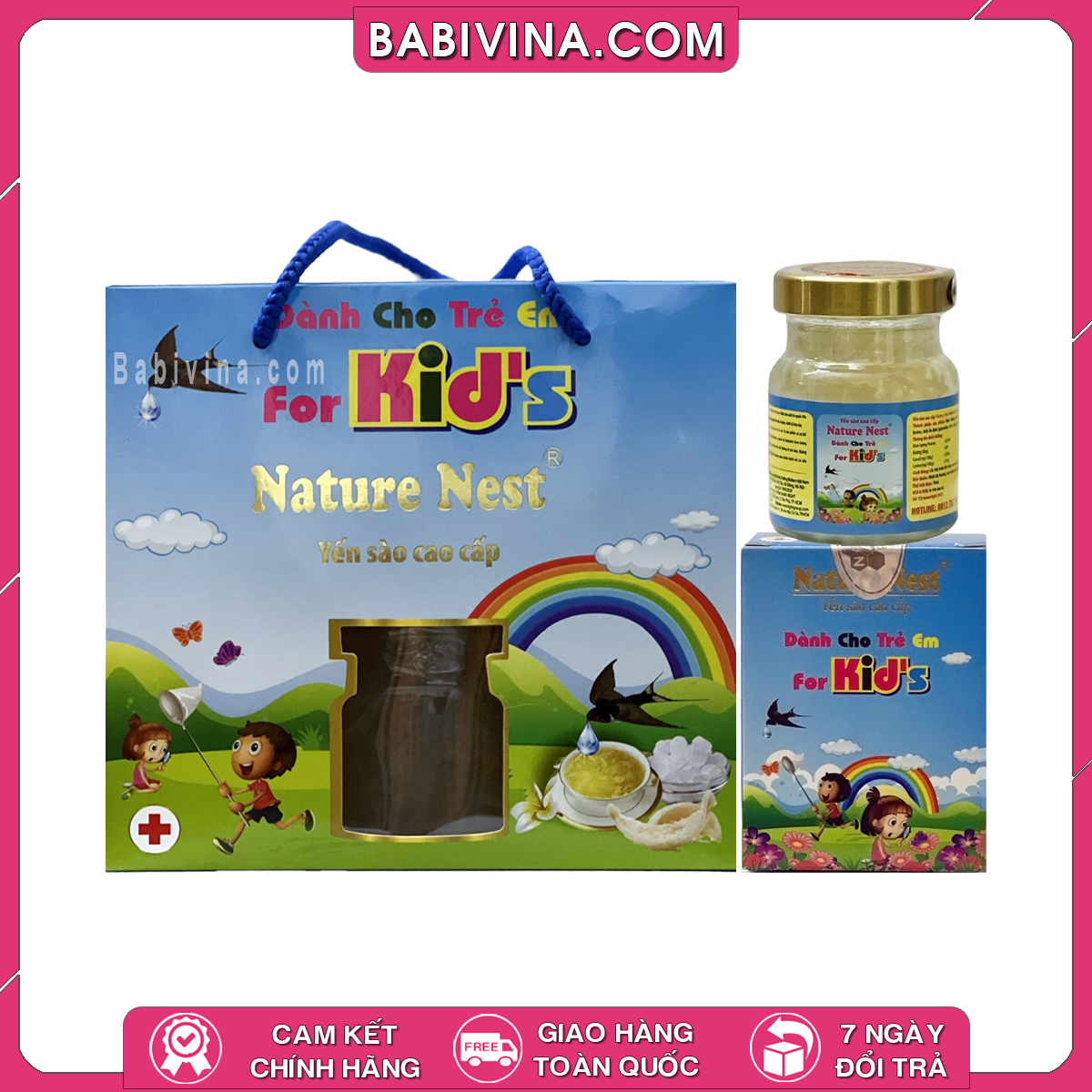 Yến Sào Cao Cấp Nature Nest for Kids Lốc 6 Lọ (6 x 70ml) | Cho Bé Từ 1 Tuổi, Tăng Cường Sức Đề Kháng, Giúp Bé Ăn Ngon Miệng | Mua Hàng Chính Hãng, Giá Rẻ Nhất Tại Babivina