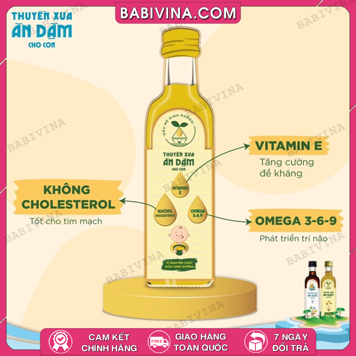 Dầu Mè Dinh Dưỡng Thuyền Xưa 65ml | Ăn Dặm Cho Bé | Mua Hàng Chính, Giá Rẻ Nhất Tại Babivina