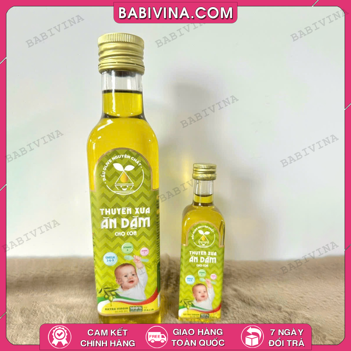 Dầu Olive Nguyên ChấtThuyền Xưa 250ml | Dành Cho Bé Ăn Dặm Từ 6 Tháng Tuổi | Mua Hàng Chính Hãng, Giá Rẻ Nhất Tại Babivina